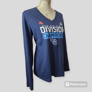 Fanatics Navy Tennessee Titans 2020 AFC South Division Champions Long Sleeve Tee
